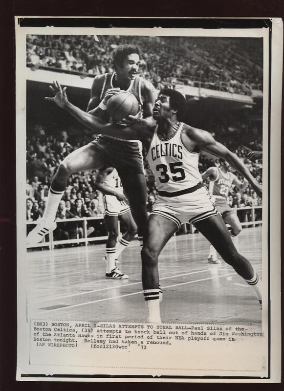 Original 1973 Paul Silas Boston Celtics Wire Photo