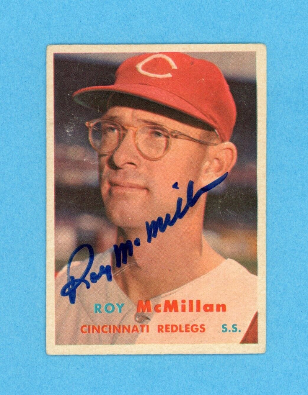 Roy McMillan Signed 1957 Topps Card #69 Auto with B&E Hologram