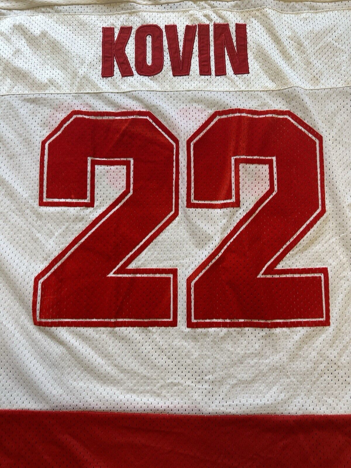 1985 Vladimir Kovin CCCP (Russia) GAME USED IIHF Adidas Road Hockey Jersey #22