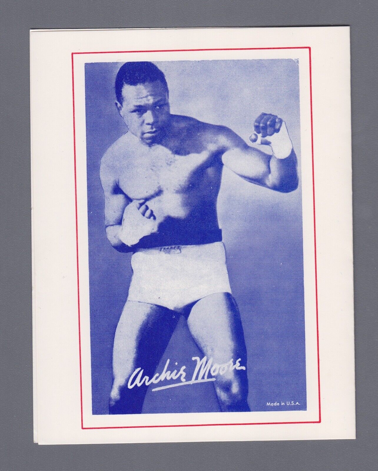 Boxer Archie Moore Signed Charity Card 2-13-73