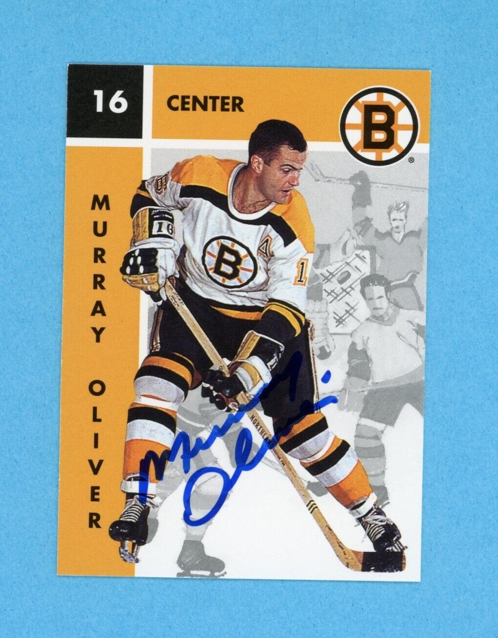 Murray Oliver Boston Bruins 1995-96 Parkhurst 1966-67 #9 Autographed Hockey Card