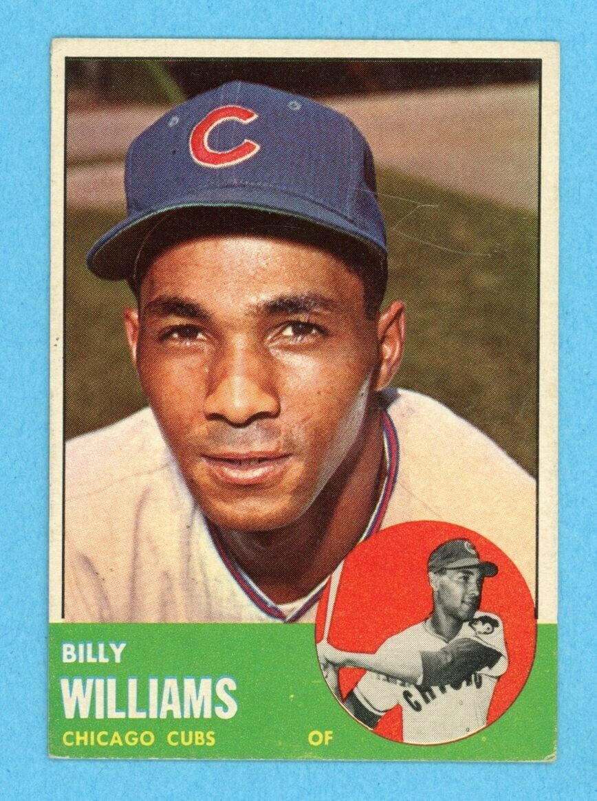 1963 Topps #353 Billy Williams Chicago Cubs Baseball Card EX scrs ft