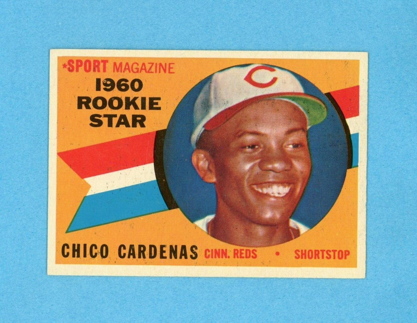 1960 Topps #119 Chico Cardenas Cincinnati Reds Rookie Baseball Card NM