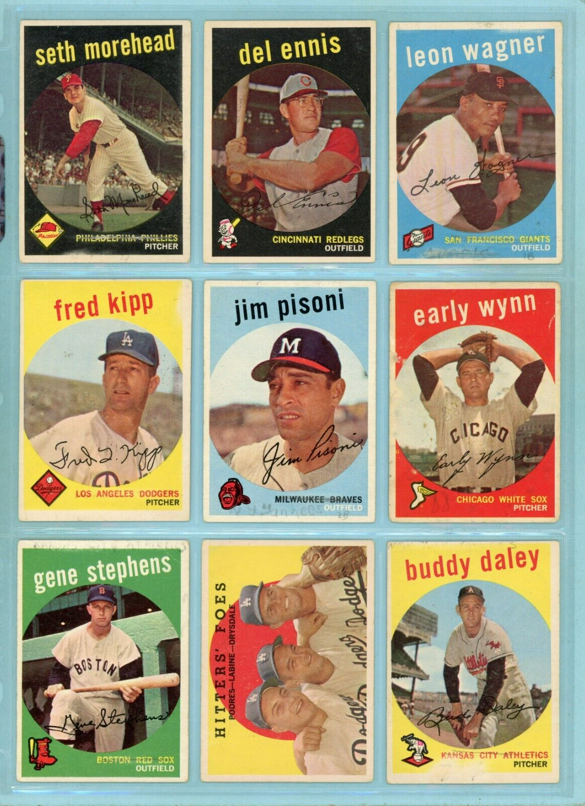 1959 Topps Starter Set Lot of 278 Different Baseball Cards mixed grades p/p f/b