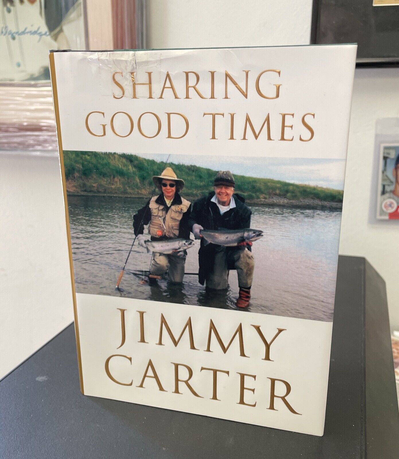 President Jimmy Carter Signed Book • Sharing Good Times • Auto w B&E Hologram