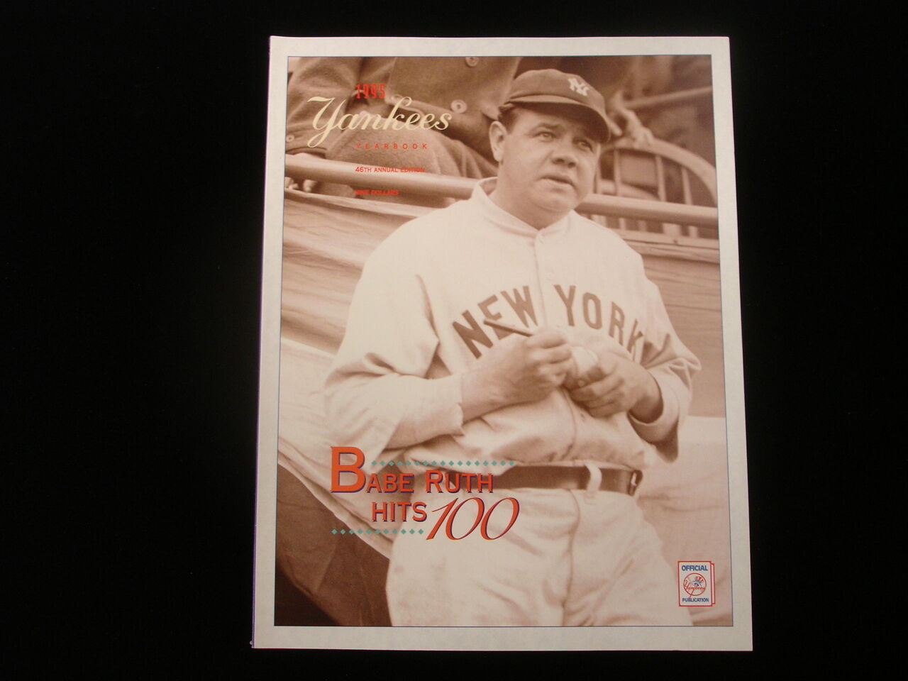 1995 New York Yankees Yearbook - Babe Ruth Cover