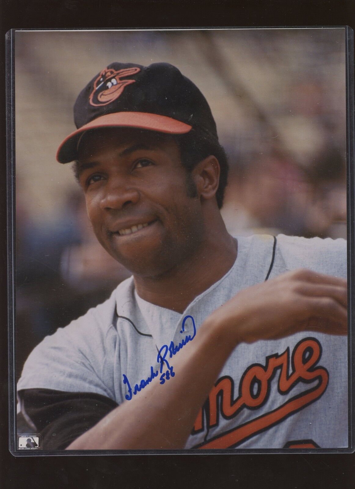 Frank Robinson 586 Baltimore Orioles Autographed  8 X 10 Photo Hologram