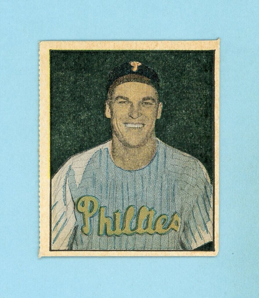 1951 Berk Ross #3-8 Dick Sisler Philadelphia Phillies Baseball Card