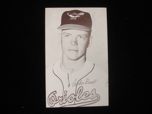 1947-66 Baseball Exhibit Card Jackie Brandt - Baltimore Orioles - EX/MT