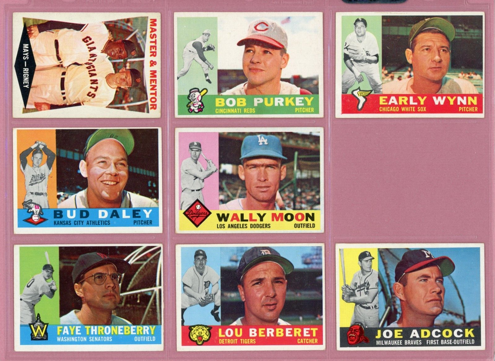 1960 Topps Starter Set Lot of 420 Different Baseball Cards EX - EX+