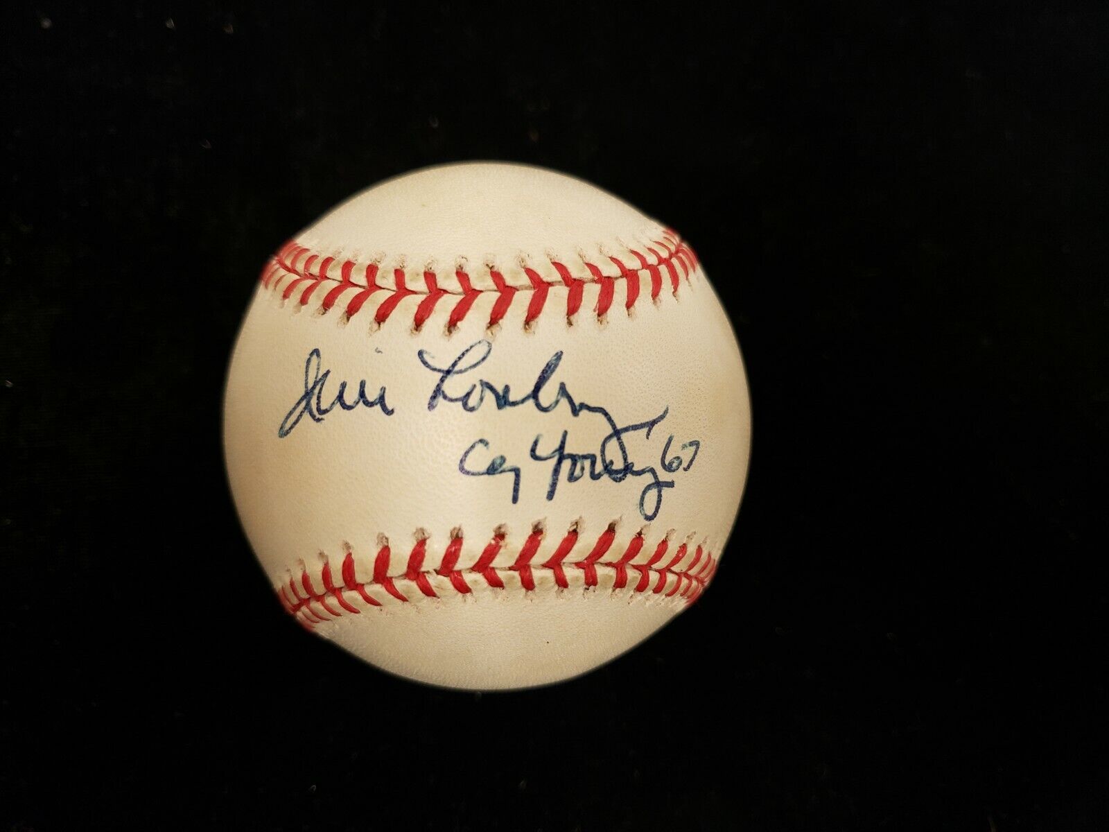 Jim Lonborg 'Cy Young 67' Autographed AL Baseball