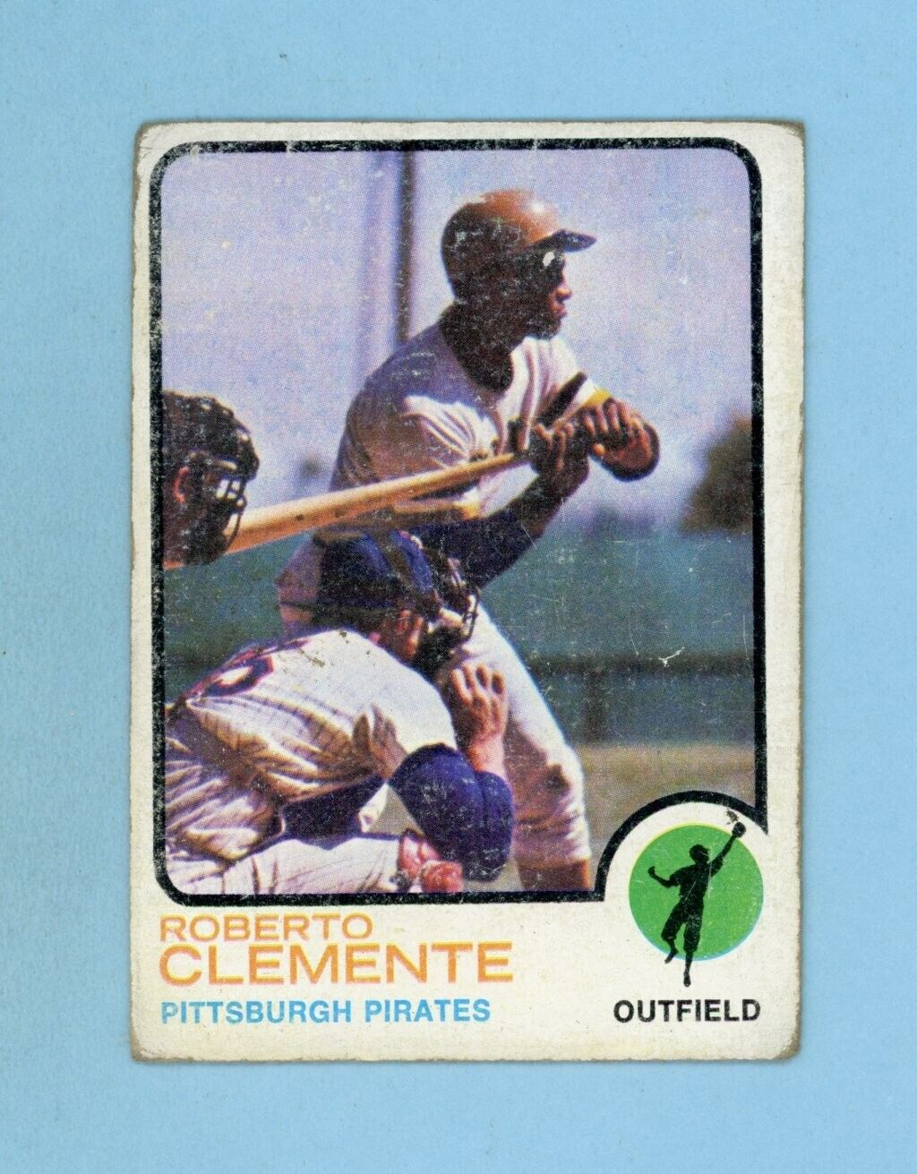 1973 Topps #50 Roberto Clemente Pittsburgh Pirates Baseball Card Low Grade