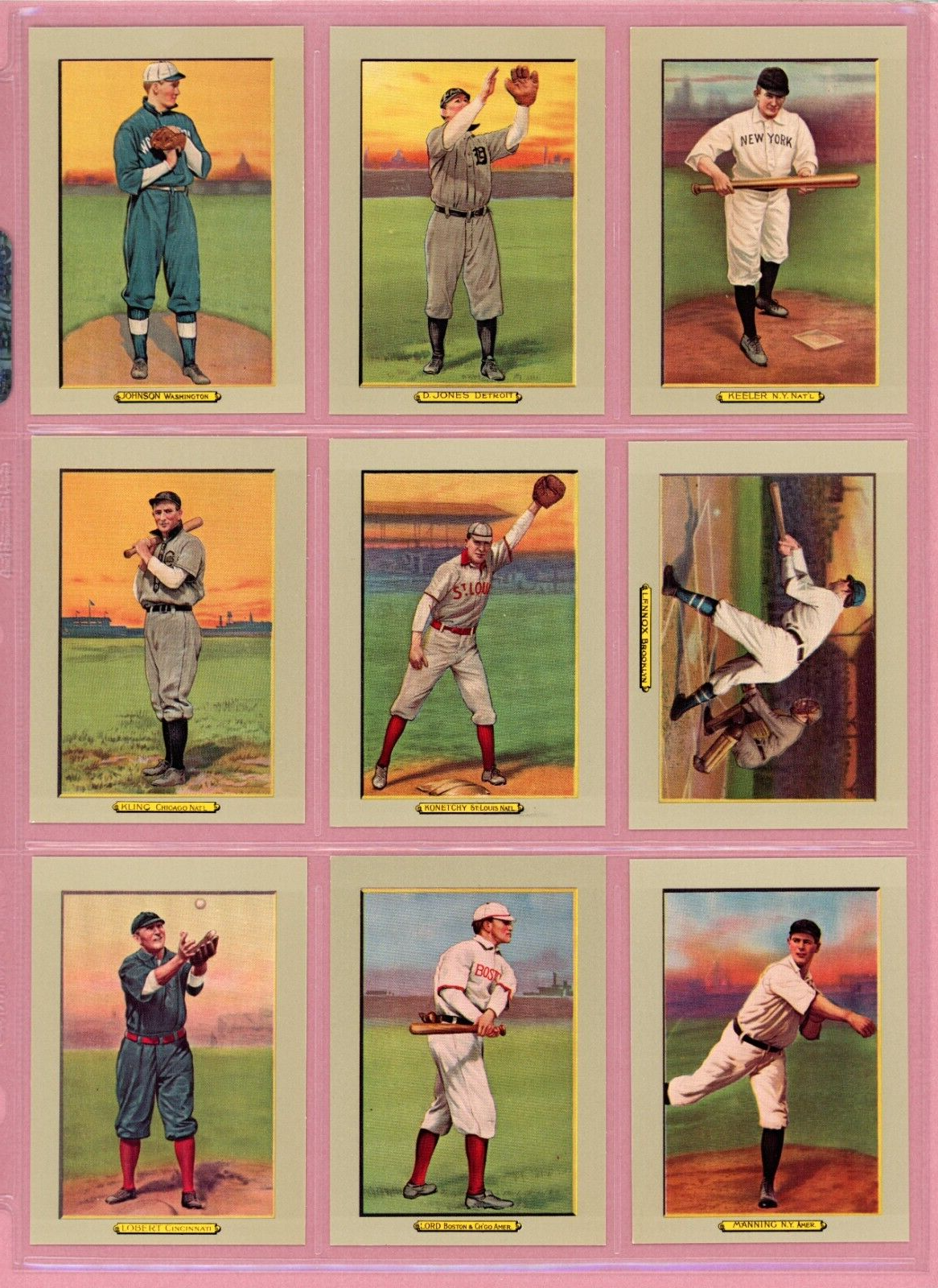 1982 Galasso Turkey Red Reprints Complete Set of 100 Baseball Cards NM