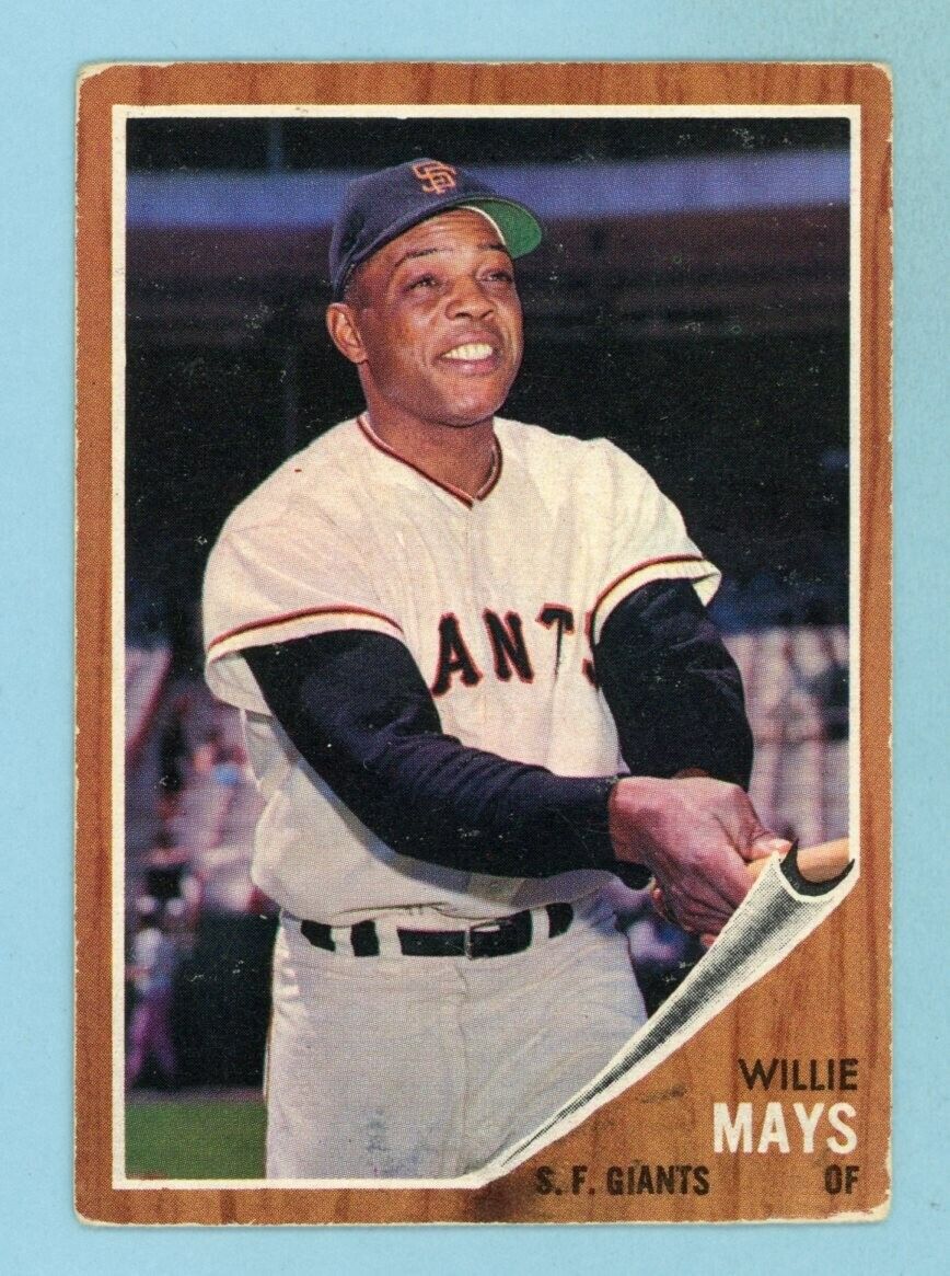 1962 Topps #300 Willie Mays San Francisco Giants Baseball Card VG