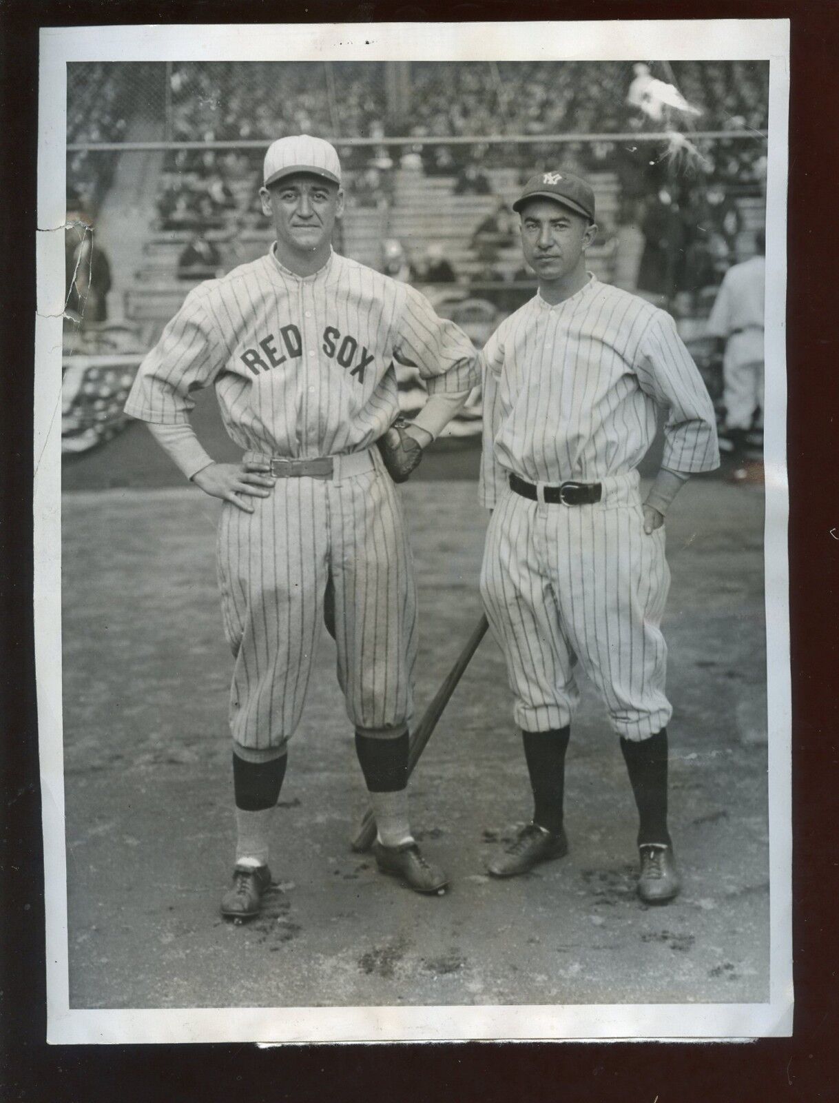 April 23 1923 Yankee Stadium Grand Opening Burns Scott 6 1/2 X 8 1/2 Wire Photo