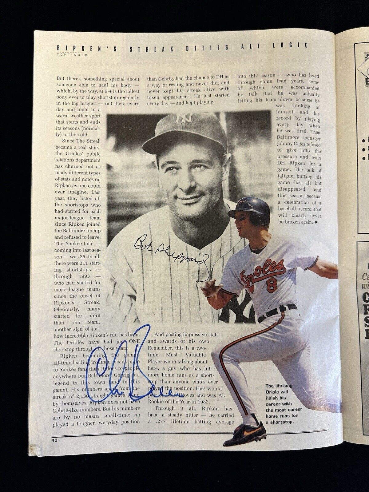 Sept. 4 1995 Yankees Baseball Program vs Mariners SIGNED by ROOKIE Derek Jeter