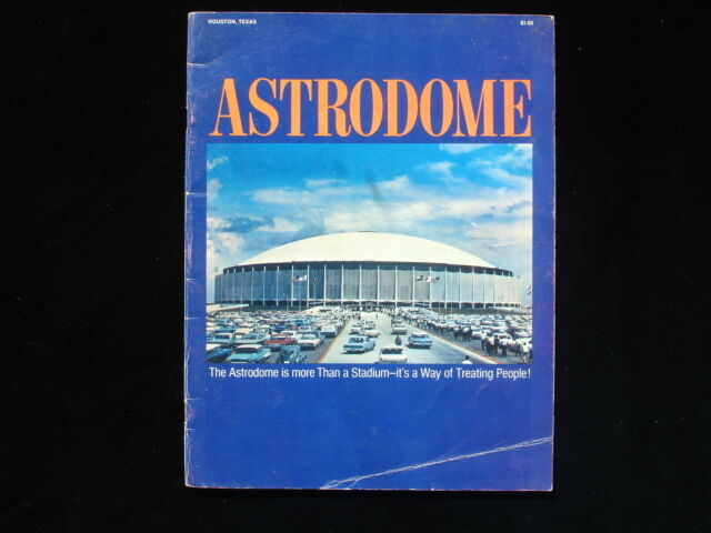 1968 Houston Astrodome Guidebook VG-EX Creased