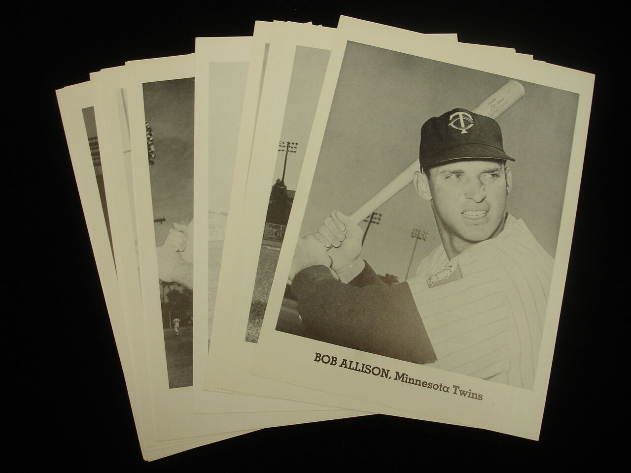 Set of 12 1960's Jay Publishing Minnesota Twins Photographs