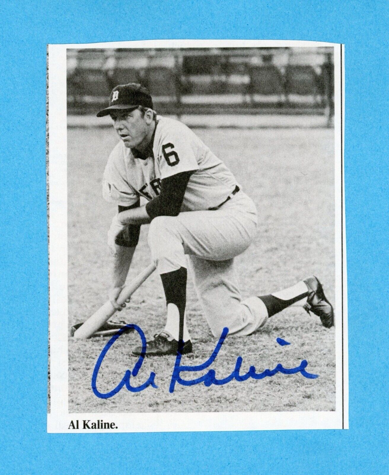 Al Kaline Signed Magazine 4x5 Photo Clipping • Auto w B&E Hologram