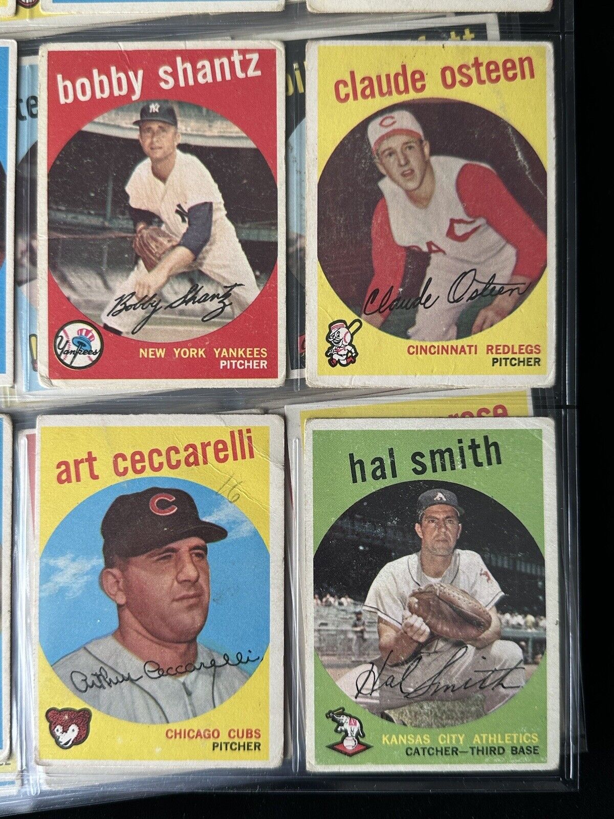 1959 Topps Starter Set Lot of 270 Diff. Baseball Cards w/ 15 HOFers- Low Grade