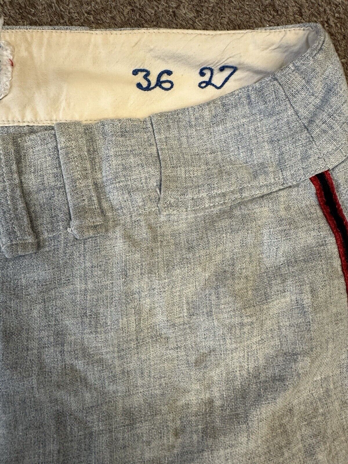 1970 Eddie Fisher (pitcher) California Angels GAME USED Flannel Baseball Pants