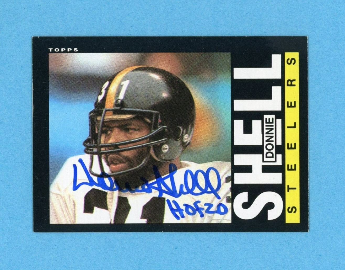 Donnie Shell Pittsburgh Steelers 1985 Topps #362 Autographed Football Card