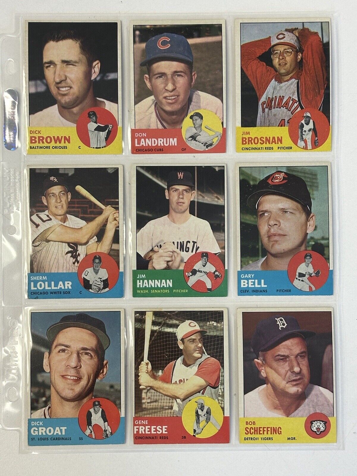 1963 Topps Baseball Starter Set Lot of 159 Different Overall EX , few lesser