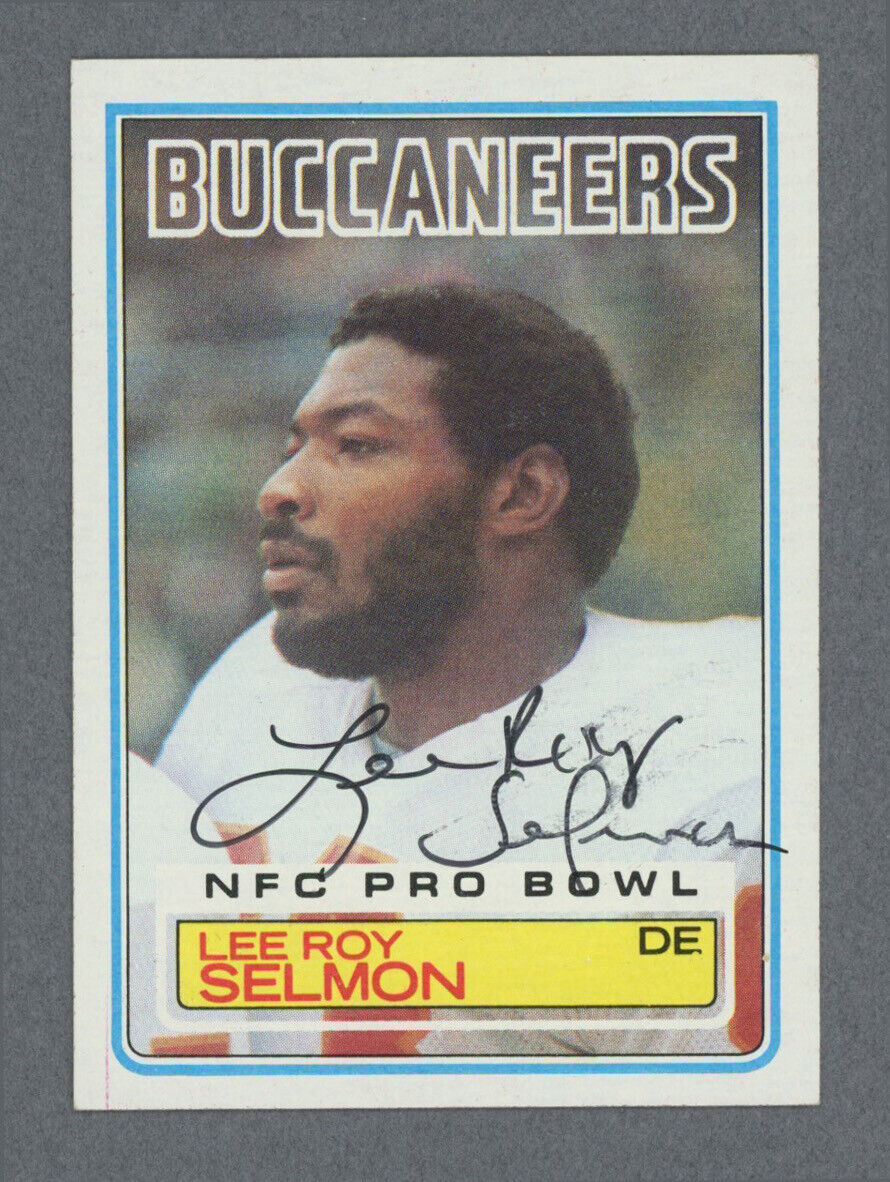 Lee Roy Selmon Signed 1983 Topps Card #182 Auto with B&E Hologram