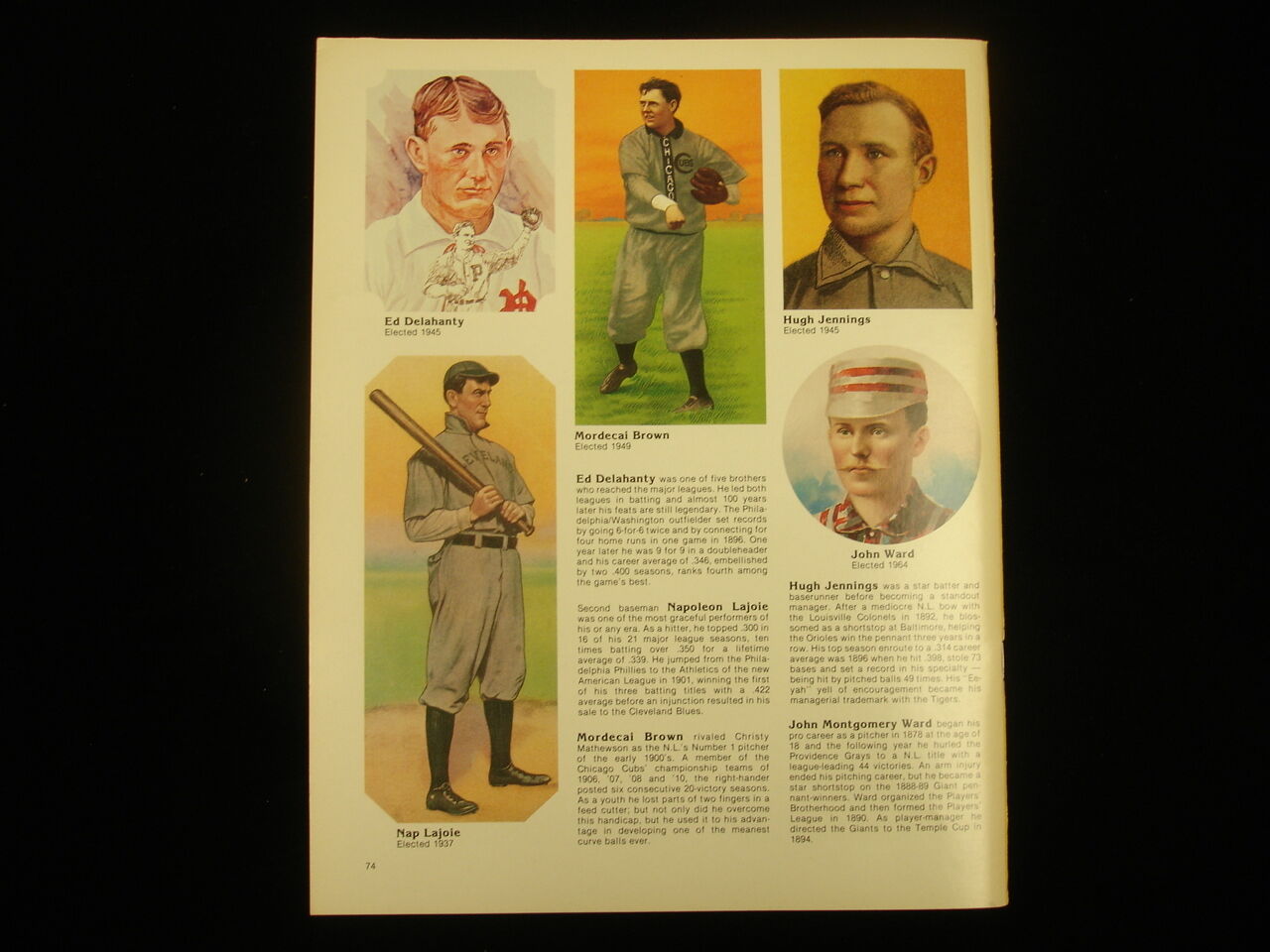 1981 Baseball Hall of Fame Yearbook - Gibson, Mize, Foster Cover