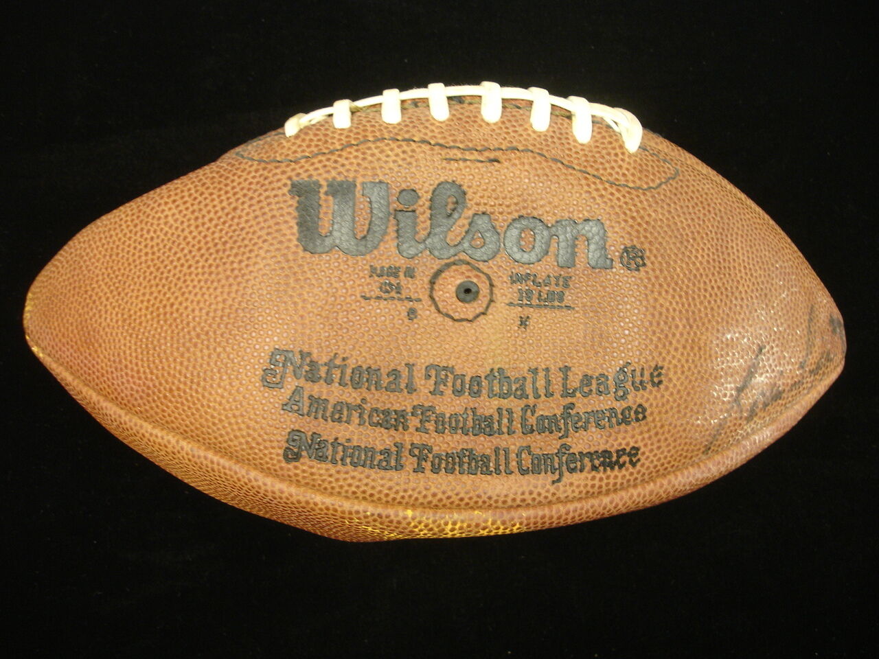 1980's Pittsburgh Steelers Game Ball - Noll, Green, Lipps Autographed!