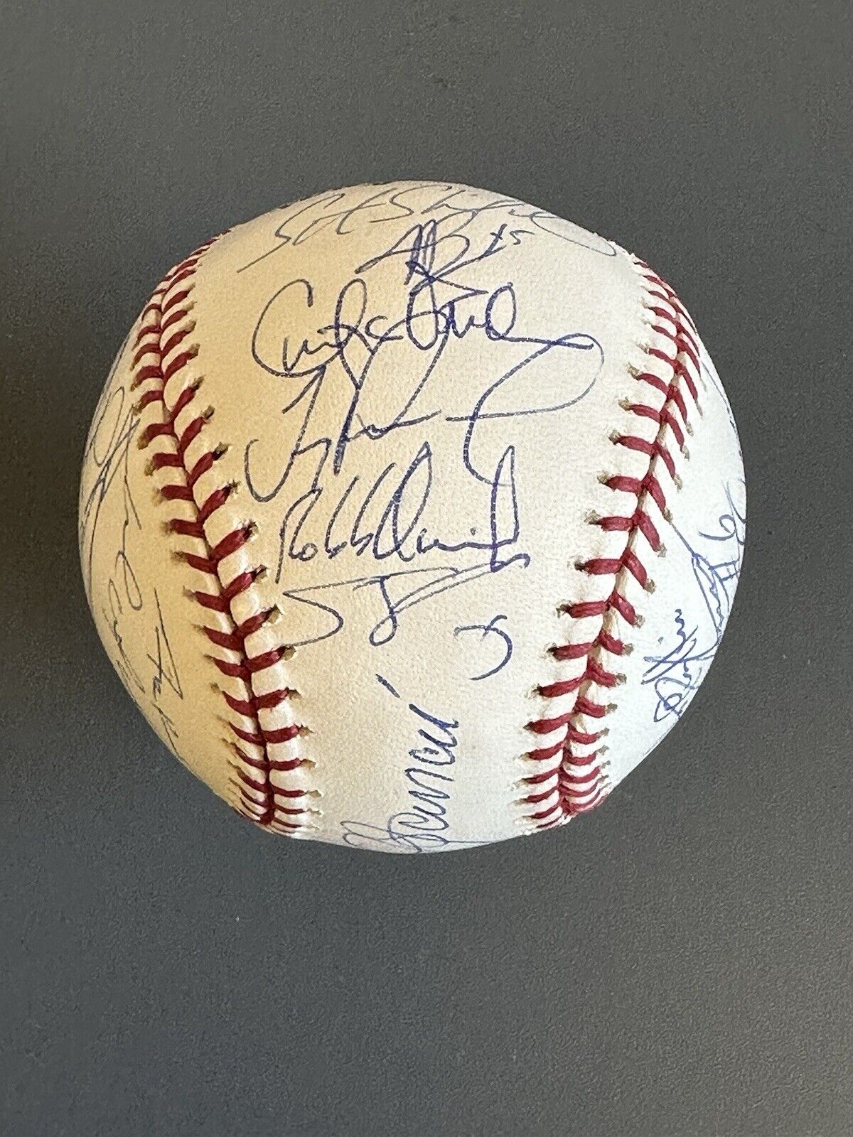 2002 Anaheim Angels TEAM SIGNED Official MLB Baseball w/ 28 sigs World Champs!