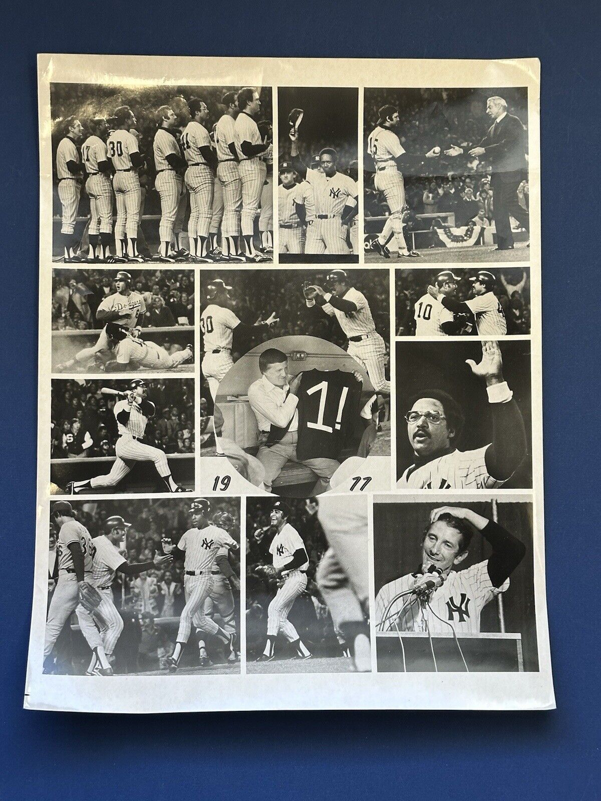 1977 New York Yankees World Champions Louis Requena Original 11x14 Collage Photo