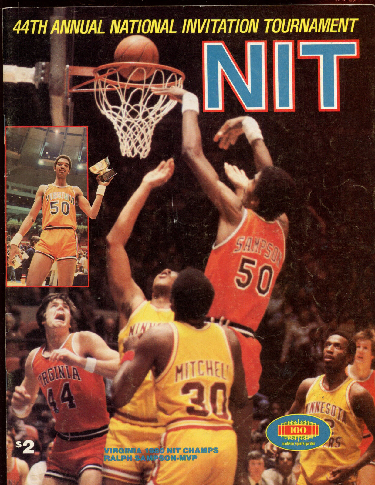 1981 NCAA NIT Final 4 Program West Virginia vs Purdue & Syracuse vs Tulsa EX