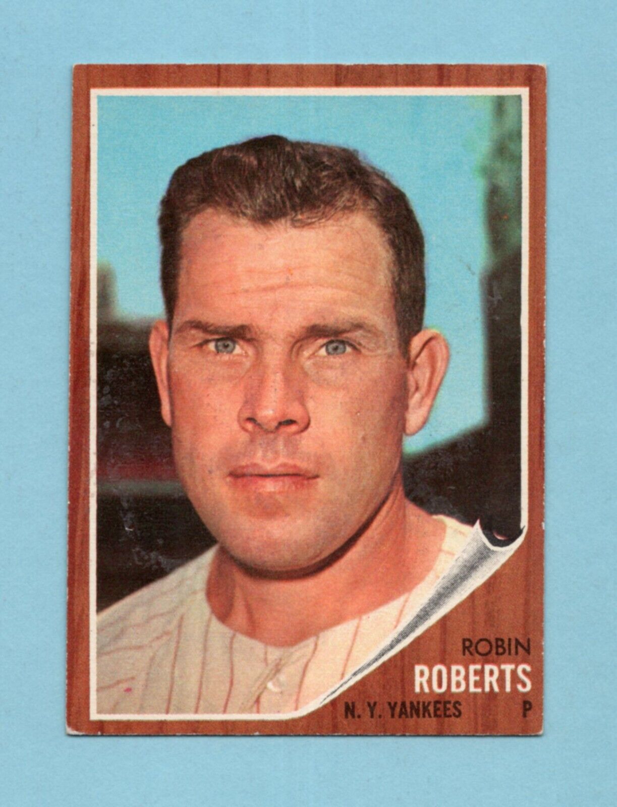 1962 Topps #243 Robin Roberts New York Yankees Baseball Card EX - EX+