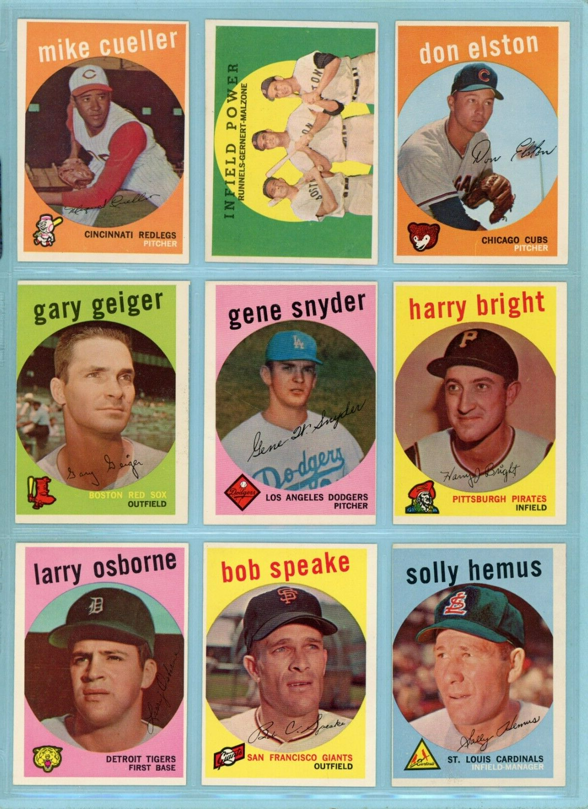 1959 Topps Starter Set Lot of 54 Diff High Number Baseball Cards Ex/Mt - NM o/c