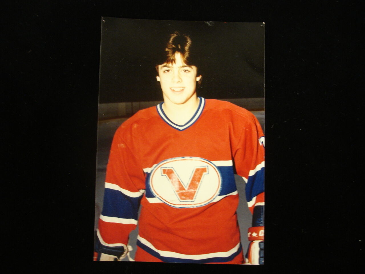 1982-83 Pat LaFontaine Verdun Juniors QMJHL Hockey Snapshot Photograph