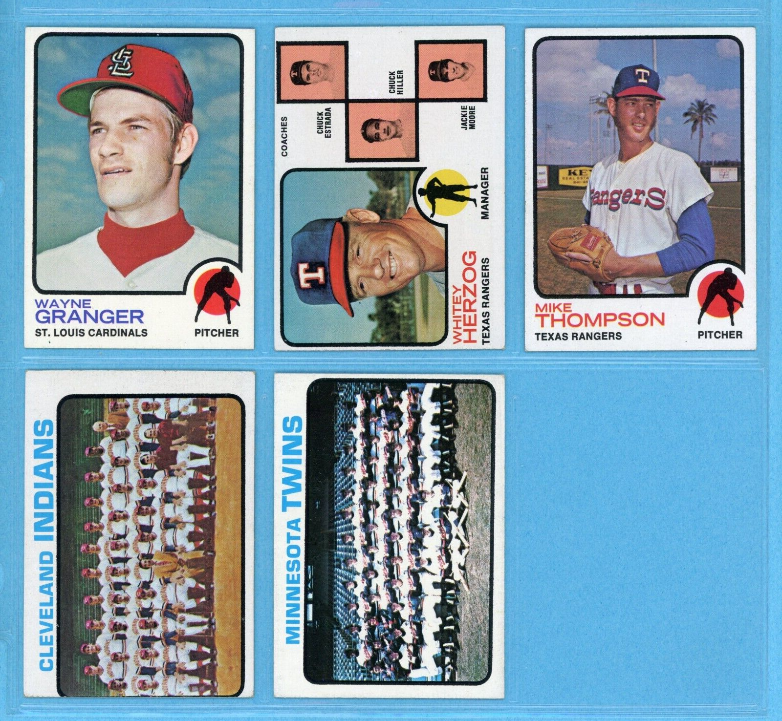 1973 Topps Lot of 41 Different Baseball Cards Ex/Mt - NM fts, mks on bks