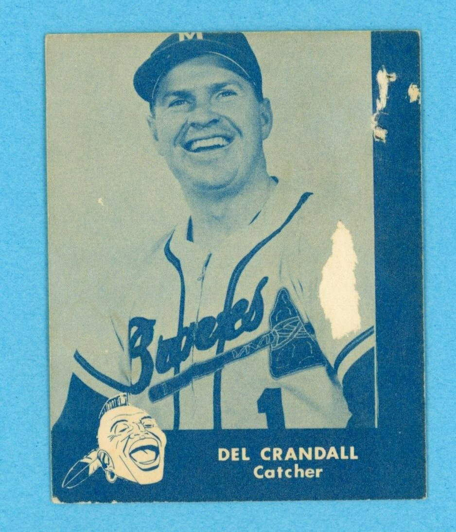 1960 Lake To Lake Del Crandall Milwaukee Braves Baseball Card Low Grade