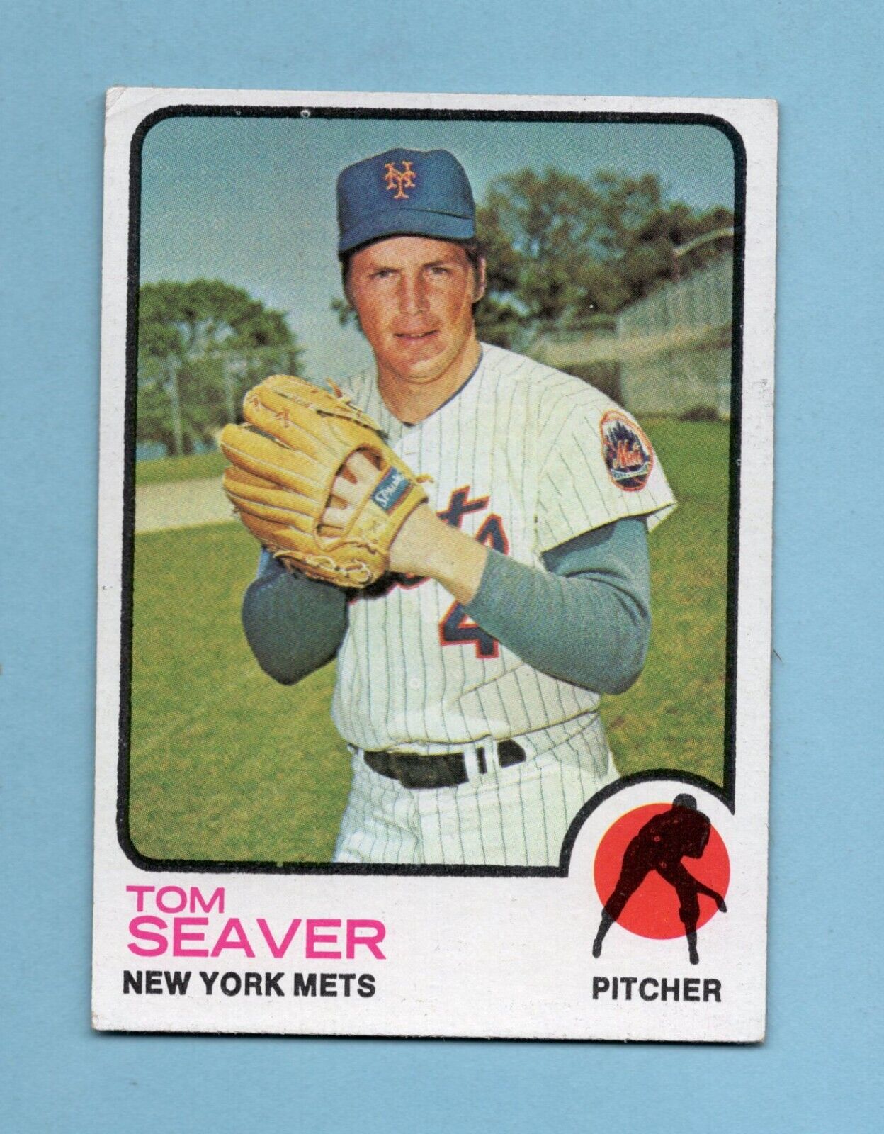 1973 Topps #350 Tom Seaver New York Mets Baseball Card EX app wrk