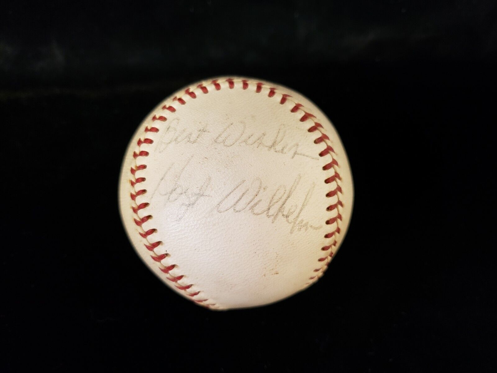 1952-57 Hoyt Wilhelm Vintage Signed National League (Giles) Baseball