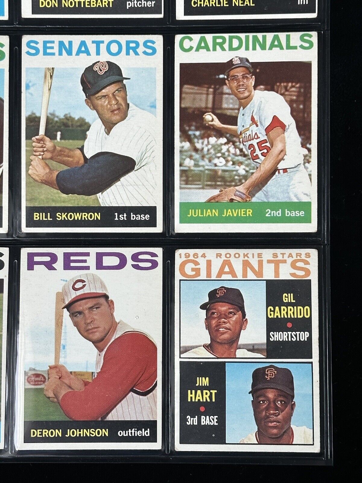 1964 Topps Baseball Starter Set Lot of 161 Diff. w/ 7 Team Cards Overall VG-EX