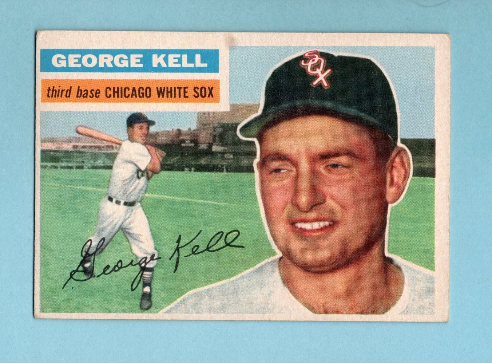 1956 Topps #195 George Kell Chicago White Sox Baseball Card EX sta