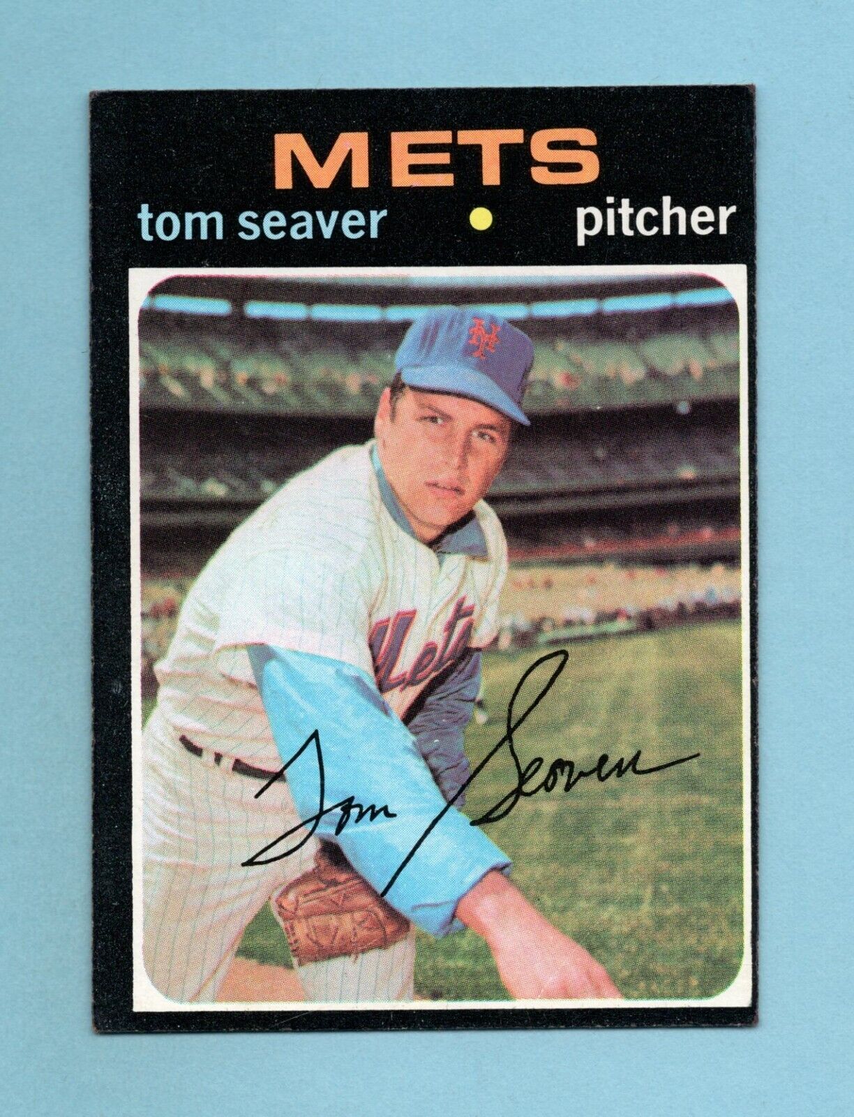 1971 Topps #160 Tom Seaver New York Mets Baseball Card ALTERED CIC o/c