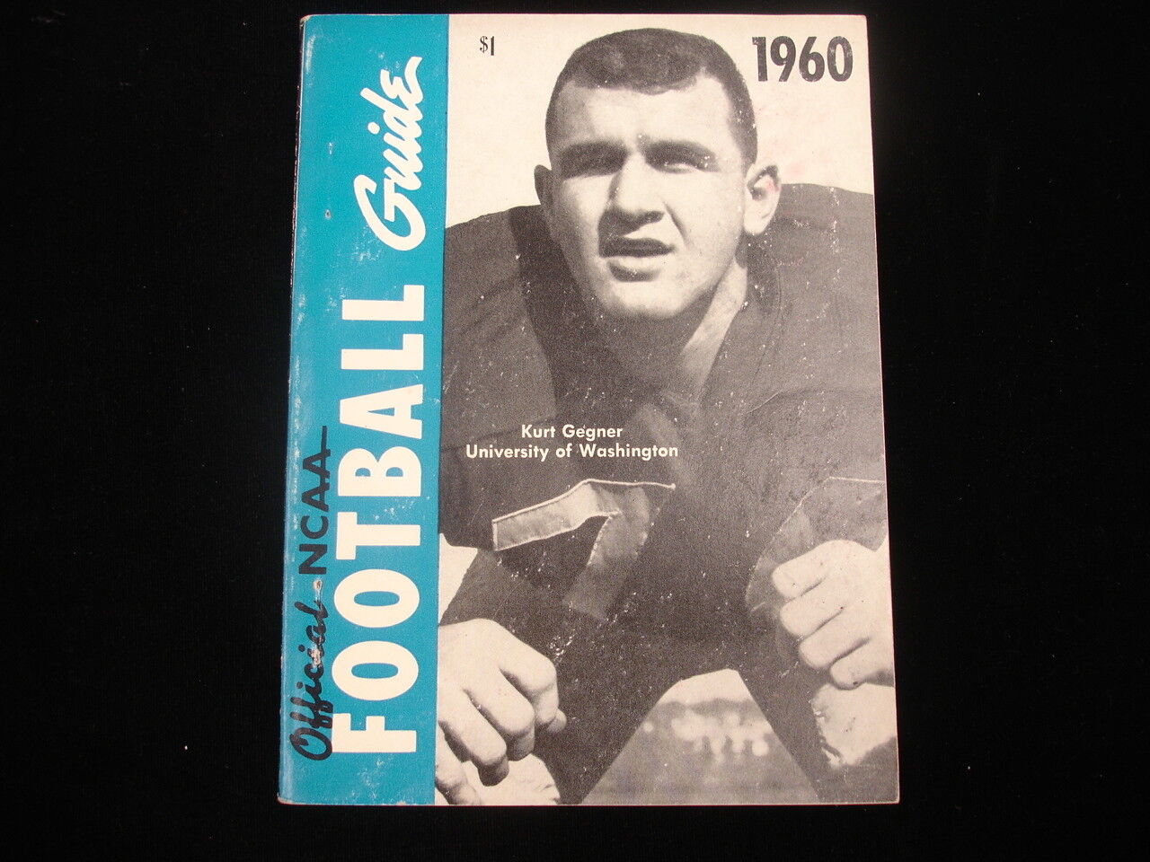 1960 Official NCAA Football Guide - Kurt Gegner Cover