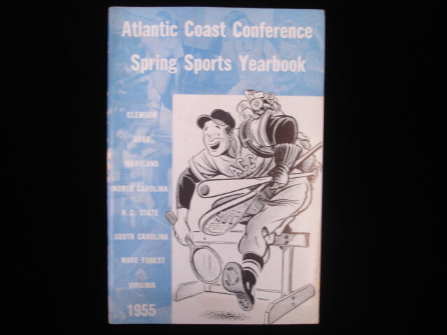 1955 Atlantic Coast Conference Official Spring Sports Yearbook EX+ 