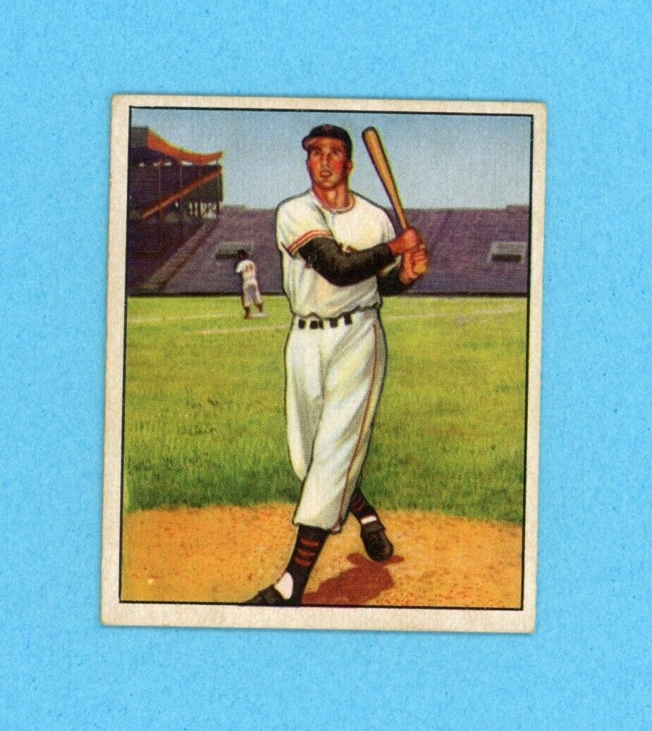 1950 Bowman #28 Bobby Thomson New York Giants Baseball Card EX