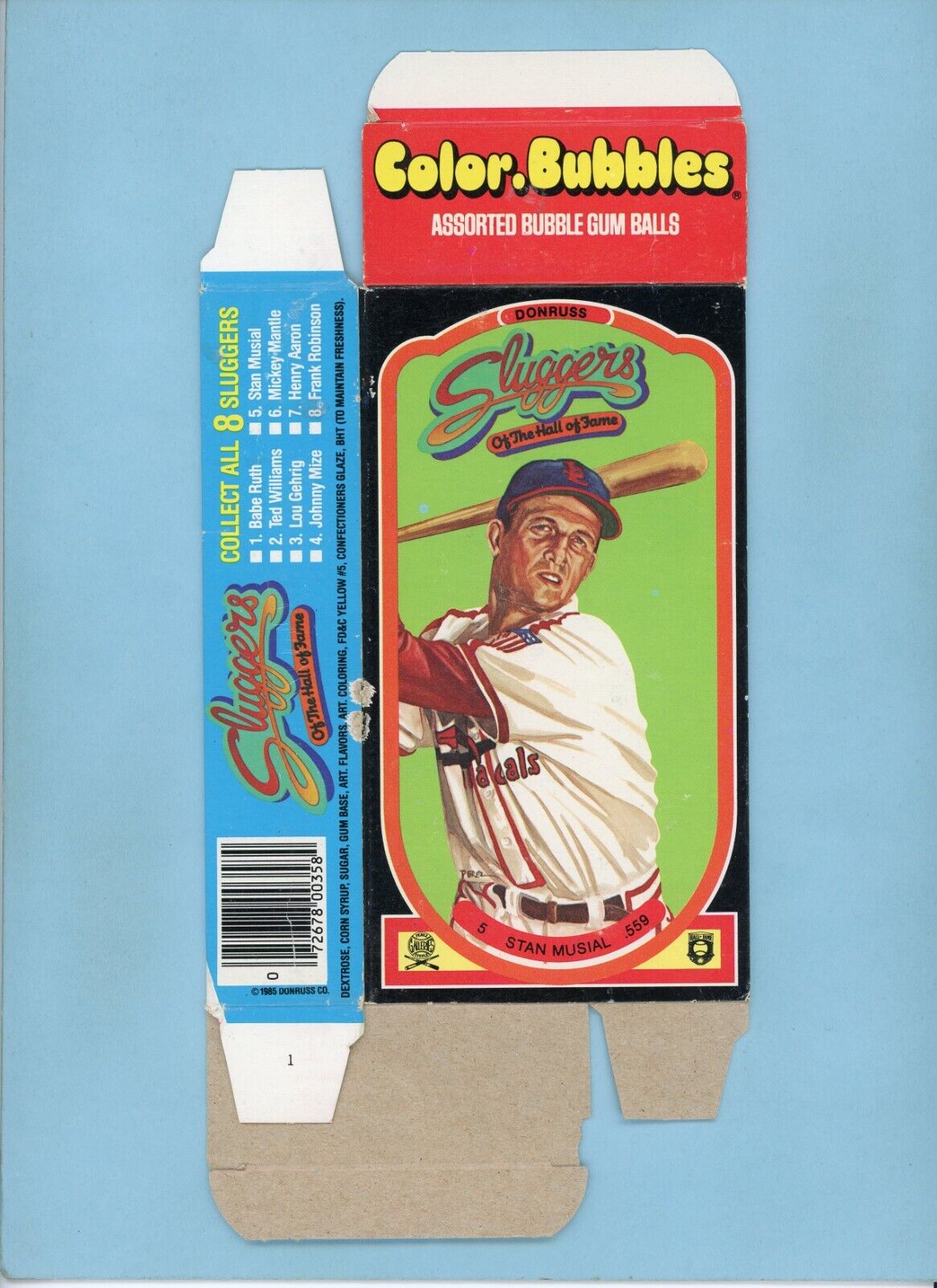 1985 Donruss Sluggers of The HOF Complete Box Set of 8 Baseball Cards VG-NM