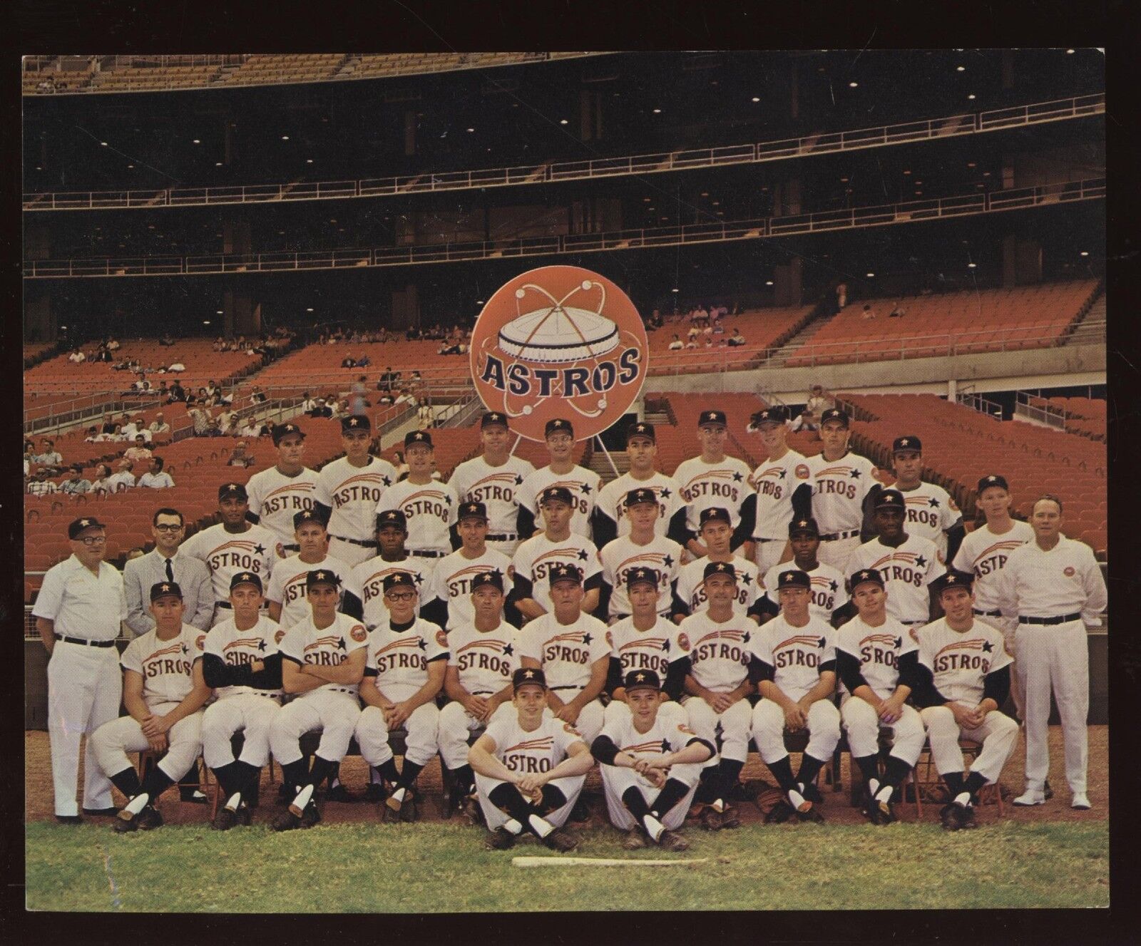 1965 Houston Astros Team 6 x 7.5” Color Postcard EX+