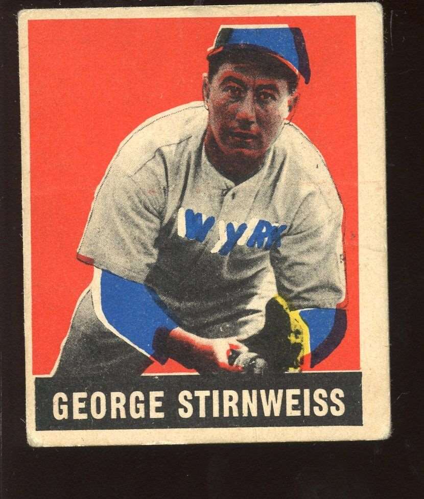 1948 Leaf Baseball Card #95 George Stirnweiss