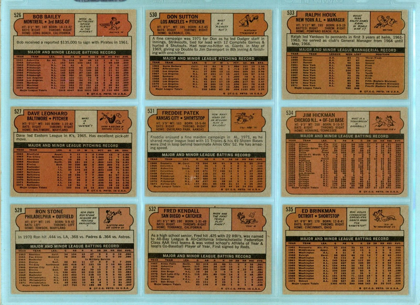 1972 Topps Starter Set Lot of 115 Diff Semi-High Number Baseball Cards Ex/Mt-NM